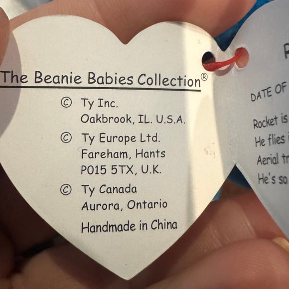 Ty Beanie Babies Rocket The Blue Jay - NWT - Picture 8 of 9